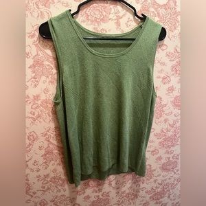 90s Glittery Green Knit Top
